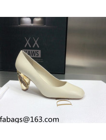 Dior Rhodes Calfskin Pumps White 2021 111583