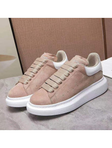 Alexander Mcqueen Suede and Calfskin Sneakers Nude 2021