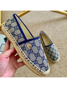 Gucci GG Canvas Espadrilles Blue 2021 02