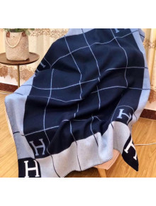 Herems Wool & Cashmere Avalon III Throw Blanket Blue 2020