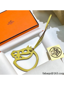 Hermes Paddock Cheval Charm Yellow 2021