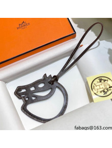 Hermes Paddock Cheval Charm Dark Brown 2021