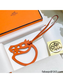 Hermes Paddock Cheval Charm Orange 02 2021