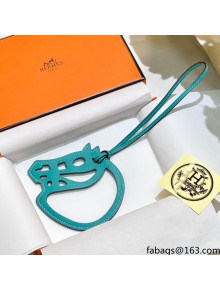 Hermes Paddock Cheval Charm Cyan 2021