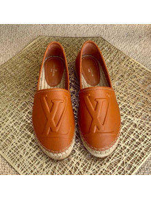 Louis Vuitton LV Grained Leather Espadrilles Brown 2021