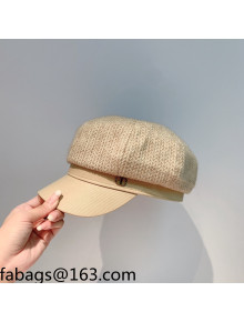 Dior Knit Octagonal Hat Beige 2021