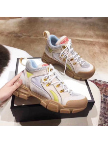 Gucci Flashtrek Sneaker 543289 Light Grey/White 2018