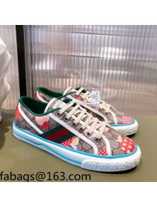 Gucci Men's Tennis 1977 Heart Apple GG Sneakers Blue 2021