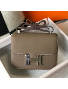 Hermes Constance Bag 18/23cm in Eosom Leather Elephant Grey/Silver 2021