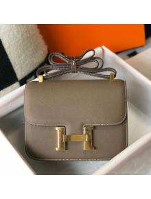 Hermes Constance Bag 18/23cm in Eosom Leather Elephant Grey/Gold 2021