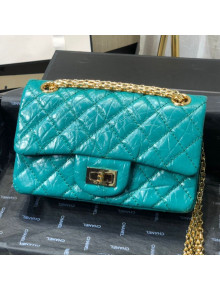 Chanel Quilted Aged Calfskin Small 2.55 Flap Bag A37586 Green 2019