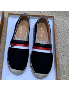 Louis Vuitton Denim LV Web Espadrilles Black 2019(For Women and Men) 