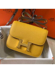 Hermes Constance Bag 18/23cm in Eosom Leather Lamber Yellow/Gold 2021