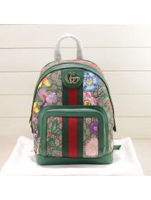 Gucci Ophidia GG Flora Small Backpack 547965 Green 2019