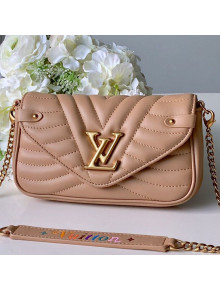 Louis Vuitton New Wave Chain Pochette Shoulder Bag M68479 Beige 2019