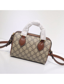 Gucci GG Canvas Mini Duffle Bag 432123 Beige/Brown 2021