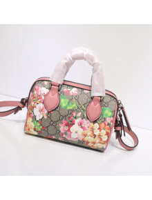 Gucci Flora Print GG Canvas Mini Duffle Bag 432123 Pink 2021