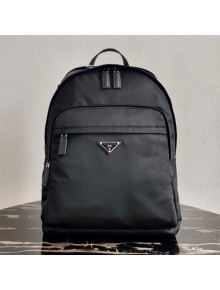 Prada Men's Nylon and Saffiano Leather Backpack 2VZ048 Black 2021