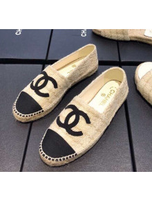 Chanel CC Weave Espadrilles Beige/Black 2019