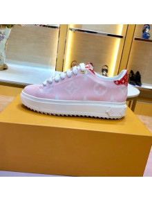 Louis Vuitton Stellar Sneaker in Monogram Flower Print Fabric Pink 2019