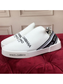 Dolce&Gabbana DG Knit Slip-on Sneakers White 2021