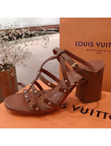 Louis Vuitton Roma Sandal 75mm Brown 2020