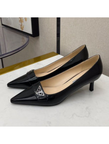 Prada Shiny Calfskin Pumps 5.5cm Black 2021