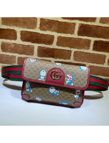 Doraemon x Gucci Small Belt Bag 647817 Beige/Red 2021