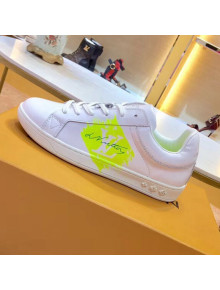 Louis Vuitton Luxembourg Sneaker 1A4OF6 White/Neon Yellow 2019(For Woman and Man)