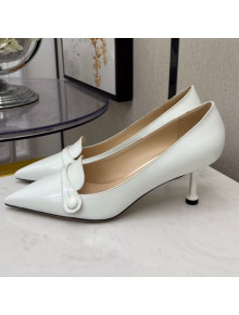 Prada Shiny Calfskin Pumps 6.5cm White 2021