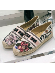 Dior Granville Espadrilles in Flower Embroidered Cotton 2020 