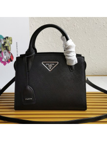 Prada Saffiano Leather Kristen Handbag 1BA297 Black 2021