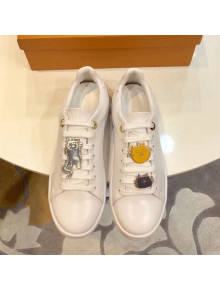 Louis Vuitton Frontrow Cats Sneaker in White Calf Leather 1A52EQ 2018