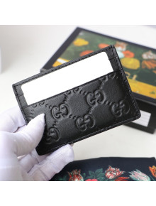 Gucci GG Leather Card Case Black 2021