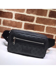 Gucci Soft GG Supreme Belt Bag 474293 Black/Grey 2019