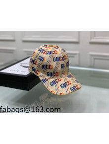 Gucci Star Logo Print Baseball Hat Beige 2021