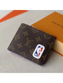 Louis Vuitton LV x NBA Multiple Wallet in Monogram Canvas Brown M80105 2020