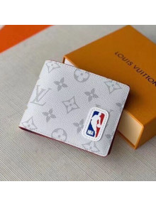 Louis Vuitton LV x NBA Multiple Wallet in Monogram Canvas White M80105 2020