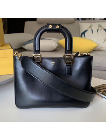 Fendi FF Tote Small Calfskin Bag Black 2020