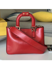 Fendi FF Tote Small Calfskin Bag Red 2020