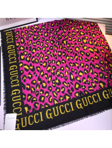 Gucci Cashmere Square Scarf G22010307 Rosy 2022