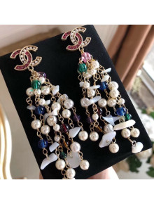 Chanel Baroque Pearls Tassel Earrings 2019