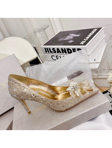 Jimmy Choo Crystal Pumps 8.5cm Gold 2021 111686