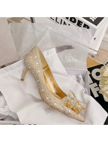 Jimmy Choo Crystal Pumps 6.5cm Gold 2021 111687