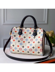 Louis Vuitton Game On Speedy Bandoulière 25 in White Monogram Canvas M57466 2020