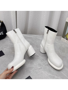 Jil Sander Lambskin Heel Ankle Boots 8cm White 2021 61