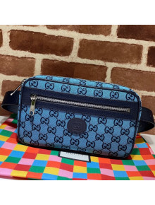 Gucci GG Multicolour Canvas Belt Bag 658657 Blue 2021