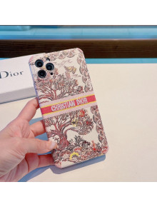 Dior Toile de Jouy iPhone Case Red 2021 04