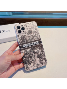 Dior Toile de Jouy iPhone Case Black 2021 05