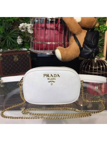 Prada Saffiano Leather Belt bag 1BL007 White 2018